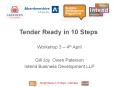 Tender Ready in 10 Steps PowerPoint PPT Presentation