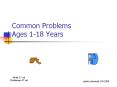 Common Problems Ages 1-18 Years PowerPoint PPT Presentation