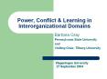 Power, Conflict PowerPoint PPT Presentation