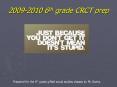 2009-2010 6th grade CRCT prep PowerPoint PPT Presentation