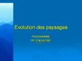 Evolution des paysages PowerPoint PPT Presentation