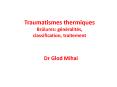 Traumatismes thermiques Br PowerPoint PPT Presentation