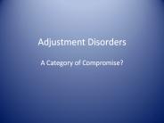 Adjustment Disorders
