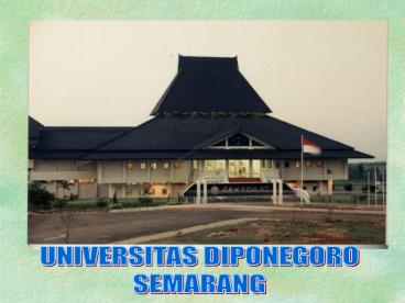 UNIVERSITAS DIPONEGORO