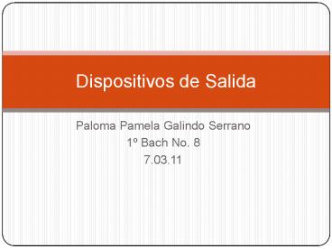 Paloma Pamela Galindo Serrano