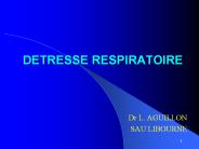 DETRESSE RESPIRATOIRE