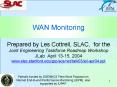 WAN Monitoring PowerPoint PPT Presentation