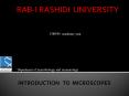 INTRODUCTION  TO MICROSCOPES PowerPoint PPT Presentation