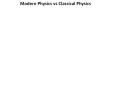 Modern Physics vs Classical Physics PowerPoint PPT Presentation