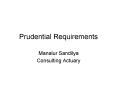 Prudential Requirements PowerPoint PPT Presentation