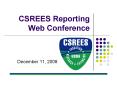 CSREES Reporting Web Conference PowerPoint PPT Presentation