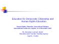 Education for Democratic Citizenship and Human Rights Education PowerPoint PPT Presentation