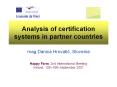 Analysis of certification systems in partner countries PowerPoint PPT Presentation