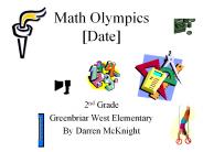 Math Olympics [Date]