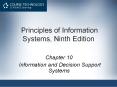 Principles of Information Systems, Ninth Edition PowerPoint PPT Presentation