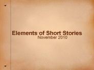 Elements of Short Stories