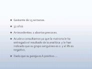 Gestante de 15 semanas.