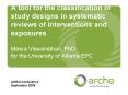 A tool for the classification of study designs in systematic reviews of interventions and exposures Meera Viswanathan, PhD for the University of Alberta EPC PowerPoint PPT Presentation