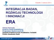 7.  PROGRAM RAMOWY UNII EUROPEJSKIEJ