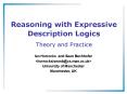 Reasoning with Expressive Description Logics Theory and Practice PowerPoint PPT Presentation