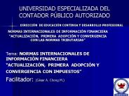 UNIVERSIDAD ESPECIALIZADA DEL CONTADOR P