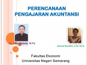 PERENCANAAN PENGAJARAN AKUNTANSI