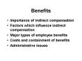 Benefits PowerPoint PPT Presentation