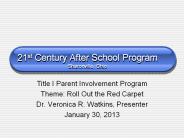 Title I Parent Involvement Program