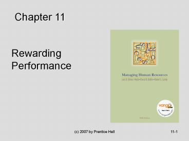 Rewarding Performance