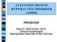 ATTENTION DEFICIT HYPERACTIVE DISORDER (ADHD) PowerPoint PPT Presentation