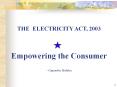 THE ELECTRICITY ACT, 2003 PowerPoint PPT Presentation