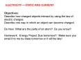 ELECTRICITY----STATIC AND CURRENT PowerPoint PPT Presentation