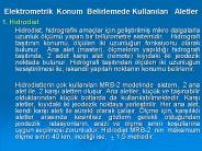 Elektrometrik Konum Belirlemede Kullanilan  Aletler