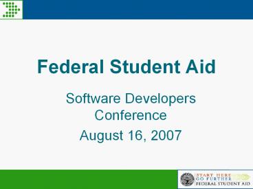 Federal Student Aid