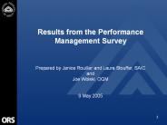 Cycle 3 Survey Results