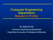 Computer Engineering Department Research Profile