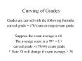 Curving of Grades PowerPoint PPT Presentation