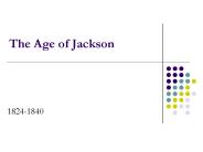 The Age of Jackson