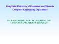 SELF-ASSESSMENT FOR  ACCREDITING THE COMPUTER ENGINEERING PROGRAM PowerPoint PPT Presentation