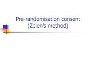 Pre-randomisation consent (Zelen