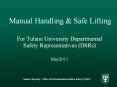 Manual Handling PowerPoint PPT Presentation