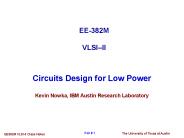 Circuits Design for Low Power