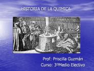 HISTORIA DE LA QUIMICA