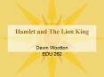 Hamlet and The Lion King PowerPoint PPT Presentation