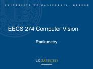 EECS 274 Computer Vision