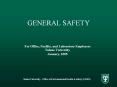 GENERAL SAFETY PowerPoint PPT Presentation