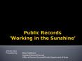 Public Records  PowerPoint PPT Presentation