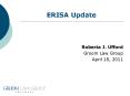 ERISA Update PowerPoint PPT Presentation