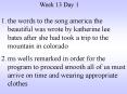 the words to the song america the beautiful was wrote by katherine lee bates after she had took a trip to the mountain in colorado PowerPoint PPT Presentation
