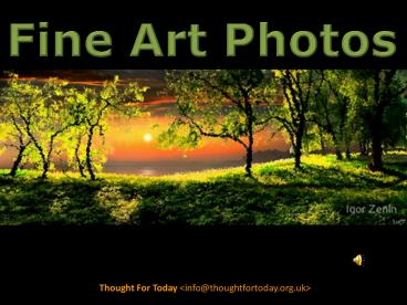 Fine Art Photos
